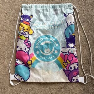 Hello Kitty and Friends Build-A-Bear Drawstring Transportation Bag Multi Color